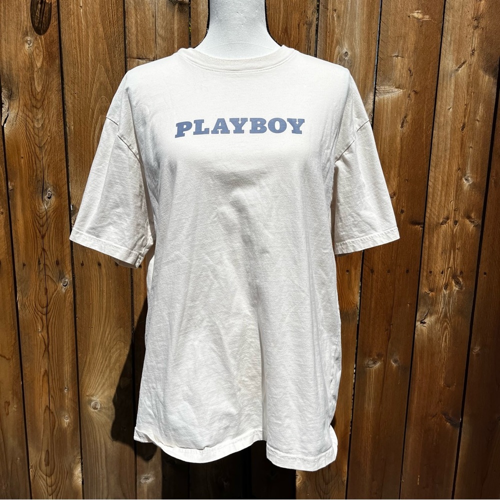 Playboy White/Cream T-Shirt
